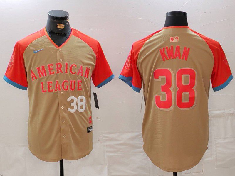 Men Cleveland Indians #38 Kwan Orange All star 2024 Nike MLB Jersey style 4->cleveland indians->MLB Jersey
